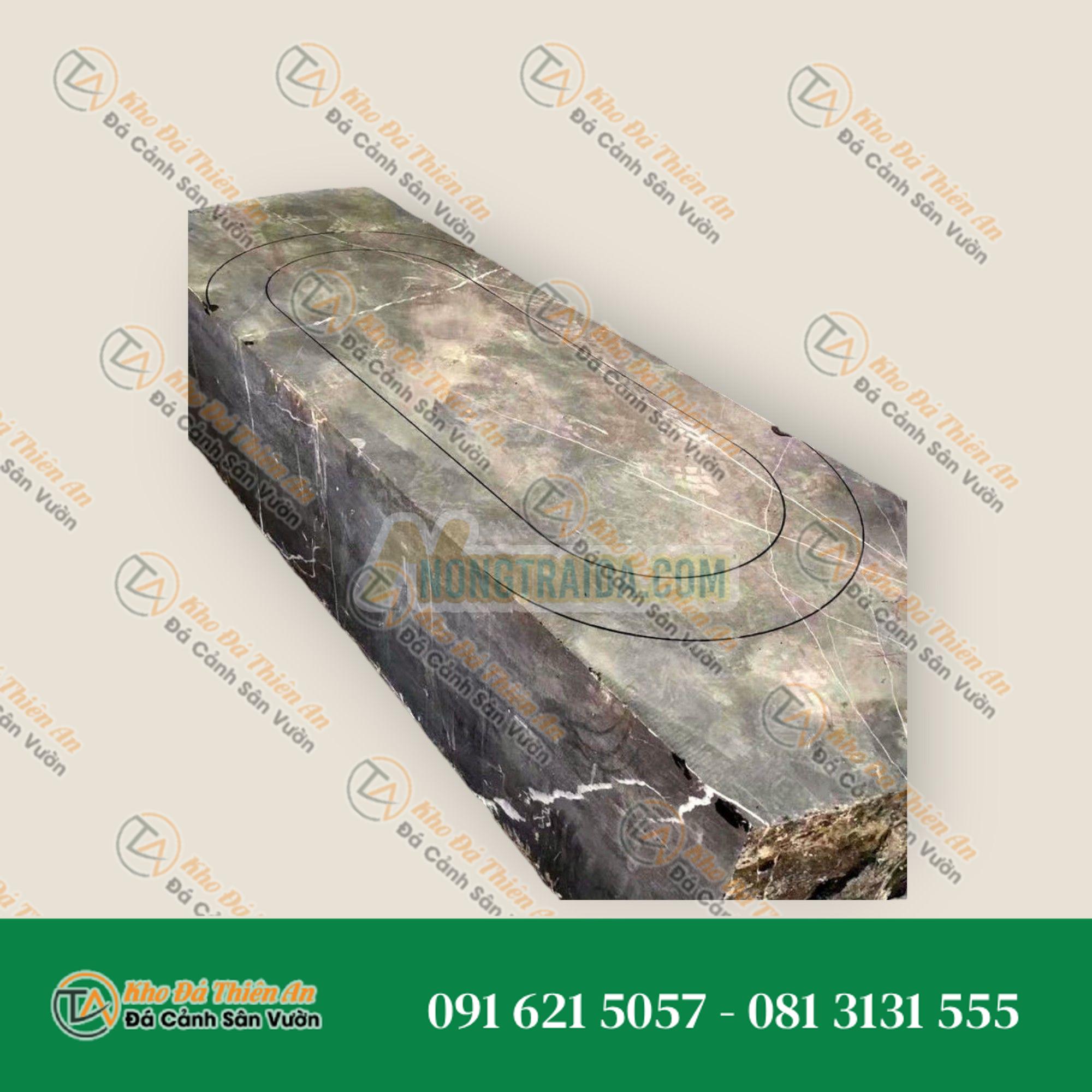 Bồn tắm đứng tự do sang trọng kích thước 1800x800x600 mm từ đá Marble tự nhiên cho phòng tắm đẳng cấp