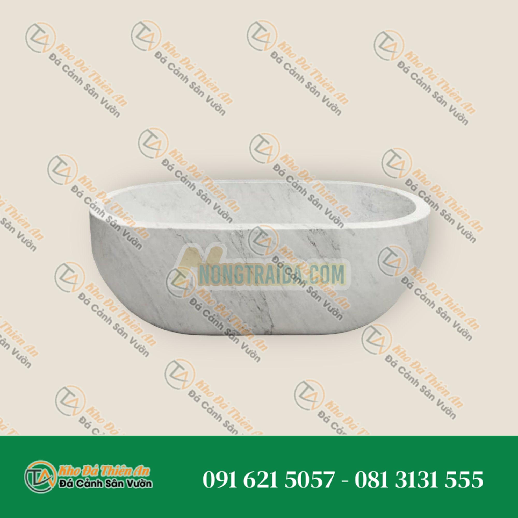 Bồn tắm góc bằng đá Marble cổ điển