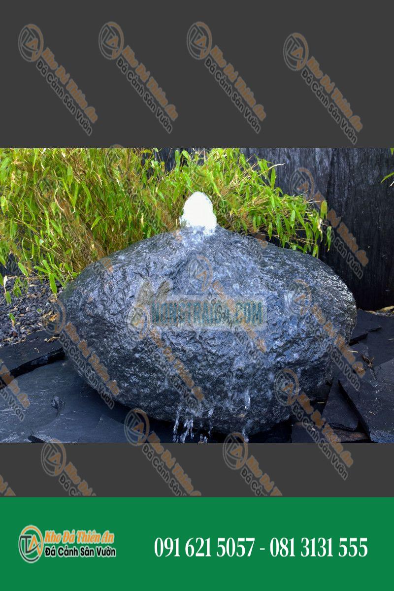 Bóng đài phun nước bằng đá bazan 50cm