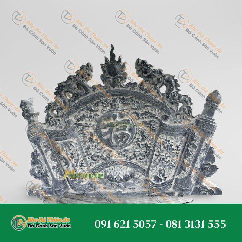 Bức Bình Phong Lăng Mộ Đen Hoà Bình 181x181cm