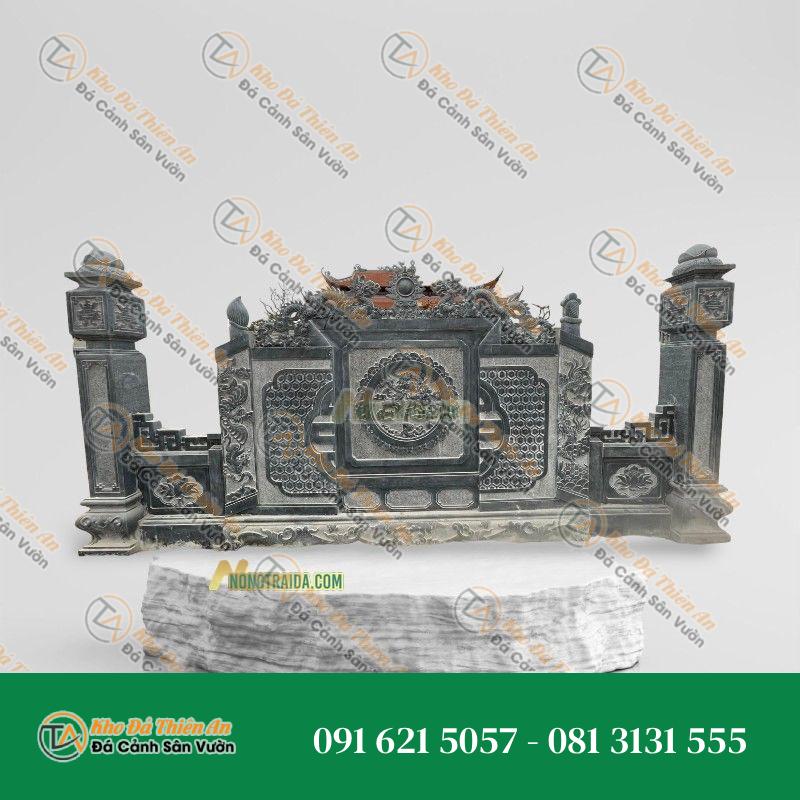 Bức Cuốn Thư Bằng Đá Xanh Rêu 203x180cm