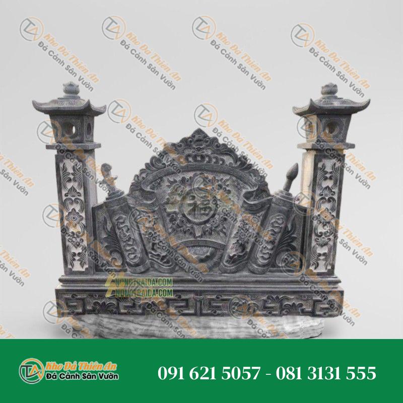 Bức Cuốn Thư Đen Hoà Bình 197x183cm