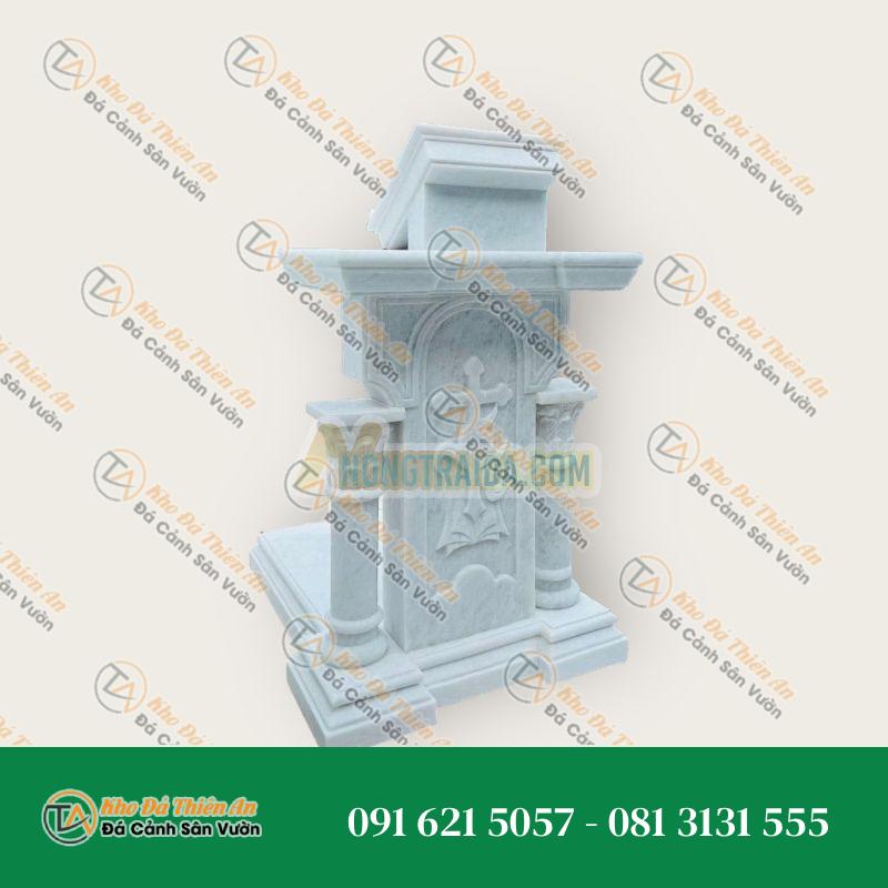 Bục phát biểu cho nhà thờ công giáo, đá trắng cẩm thạch