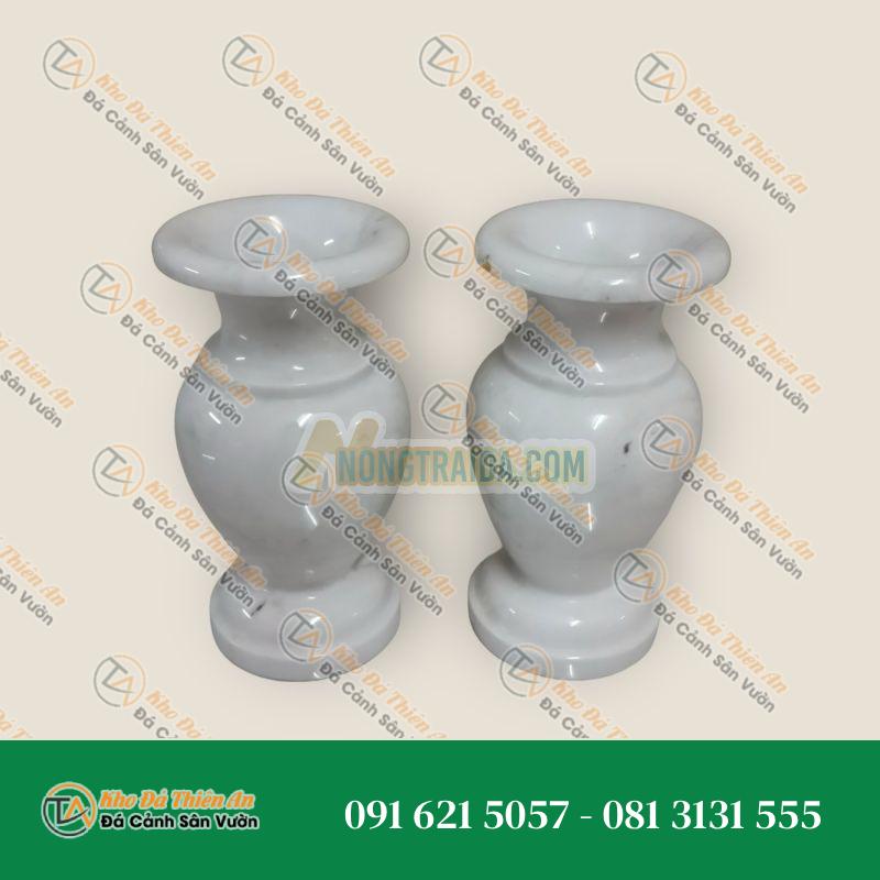 Cặp đèn trang trí cao 8 inch từ đá cẩm thạch, 1 cặp