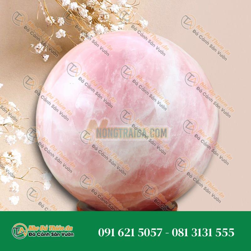 Cầu thạch anh hồng 3A to 20cm