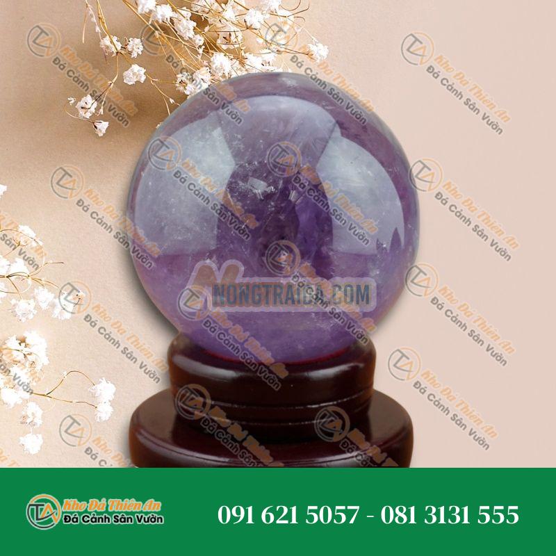 Cầu thạch anh tím 8.5cm 900gr
