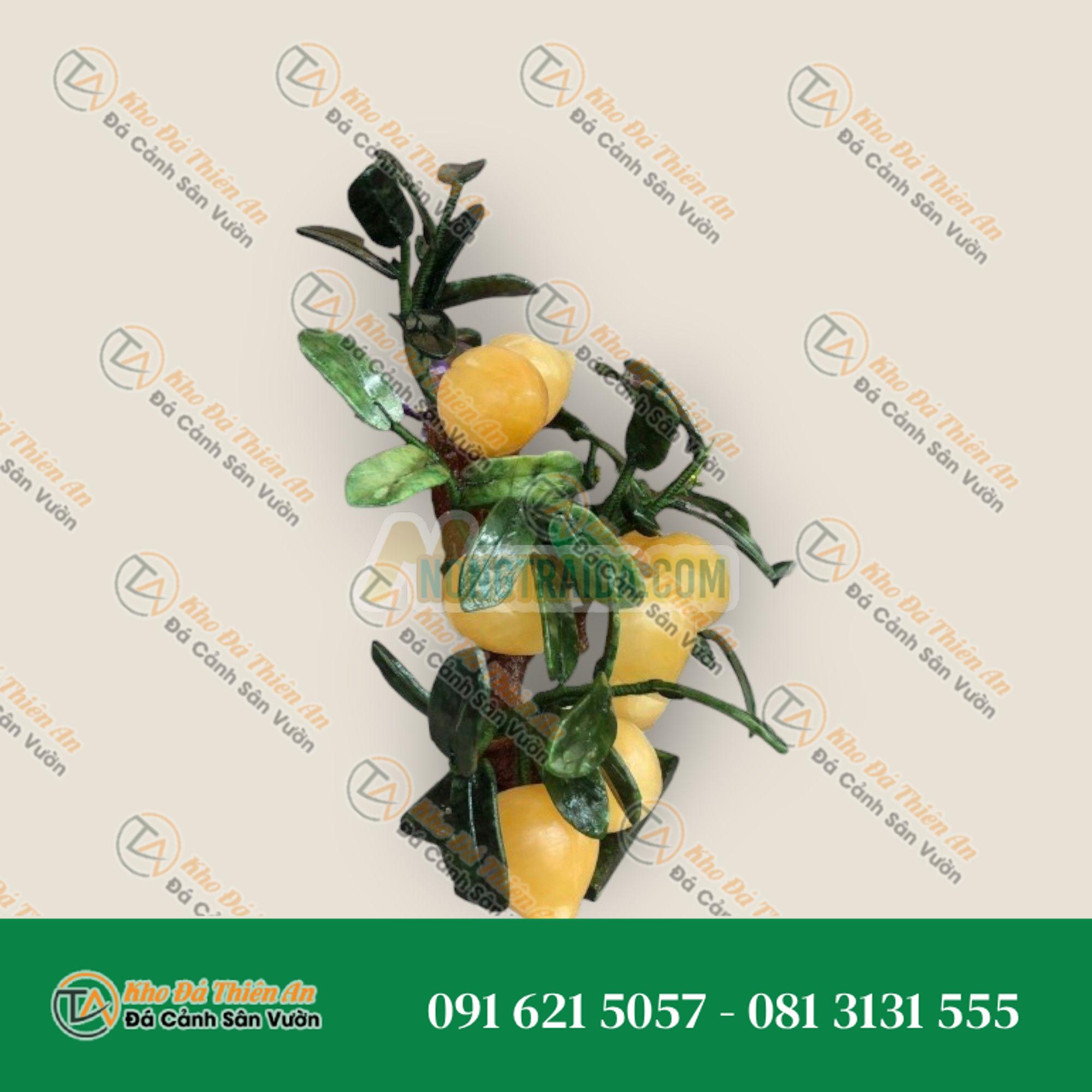 Cây đào phong thuỷ đá ngọc hoàng long gồm 9 quả – Cao 30cm