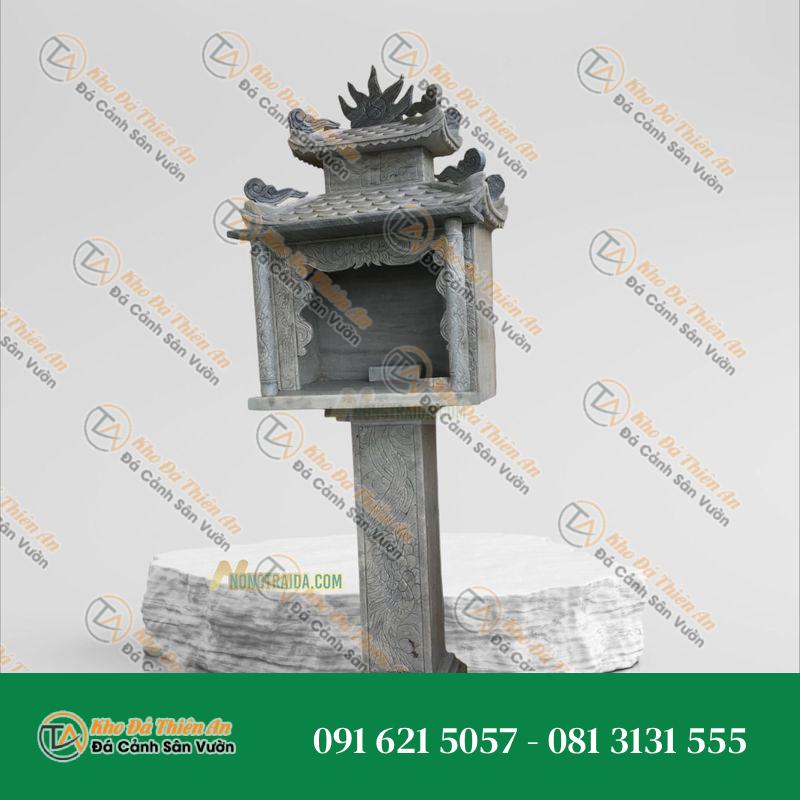 Cây Hương Đá Ngoài Trời Đá Cẩm Thạch Xám Cao 137cm