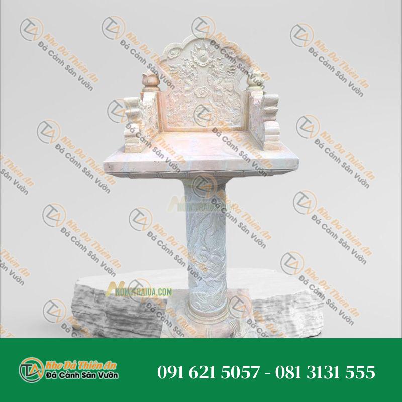 Cây Hương Đá Ngoài Trời Đá Vàng Cà Rốt Trụ Tròn Cao 137cm