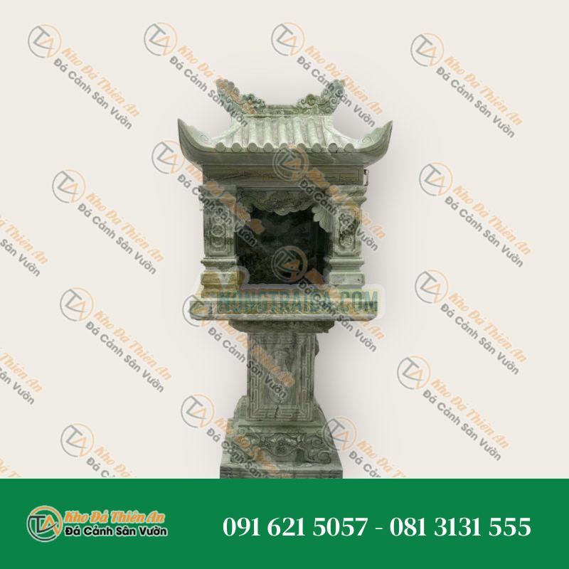 Cây hương đá mỹ nghệ secpentine không mái 150x110x68cm