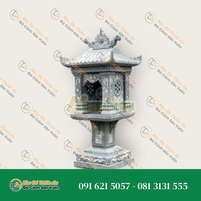 Cây hương đá xanh đen, 1 mái 148x67x67cm