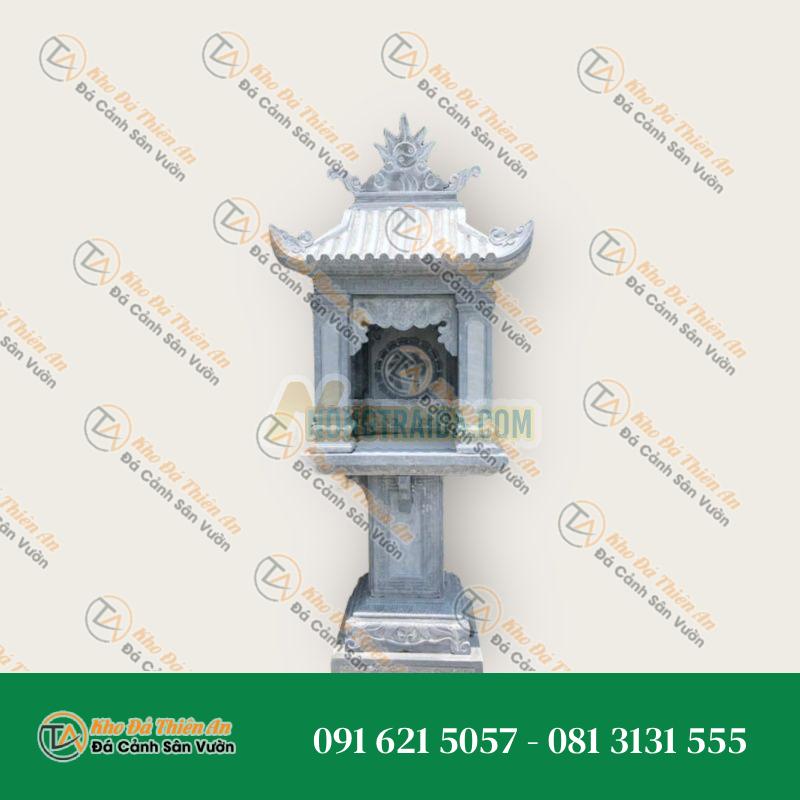 Cây hương đá xanh đen, mái che 160x80x65cm