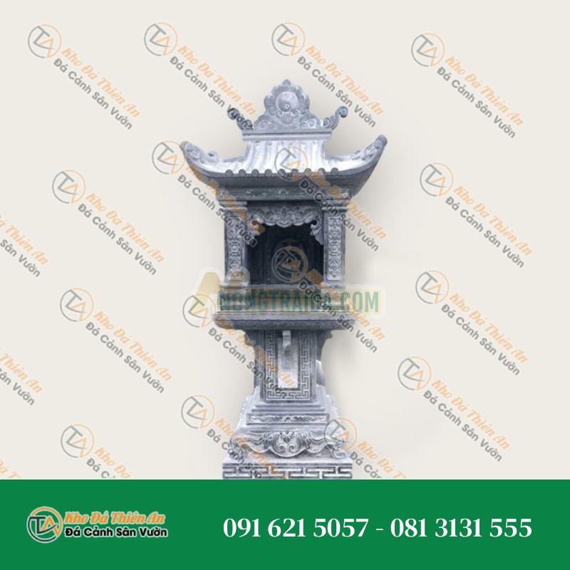 Cây hương đá xanh đen, mái che 180x95x66cm