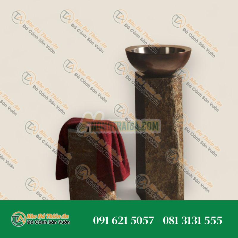 Chậu đứng đá bazan đơn