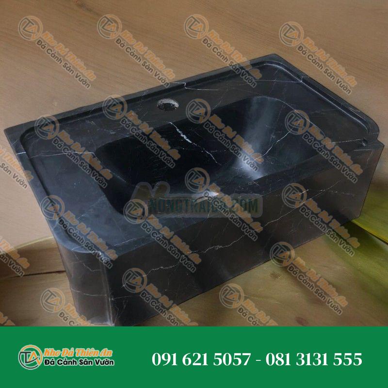 Chậu lavabo đá tự nhiên đá đen marble