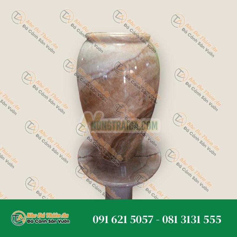 Chum đựng nước đá cẩm thạch, kích thước cao 50cm, rộng 20cm