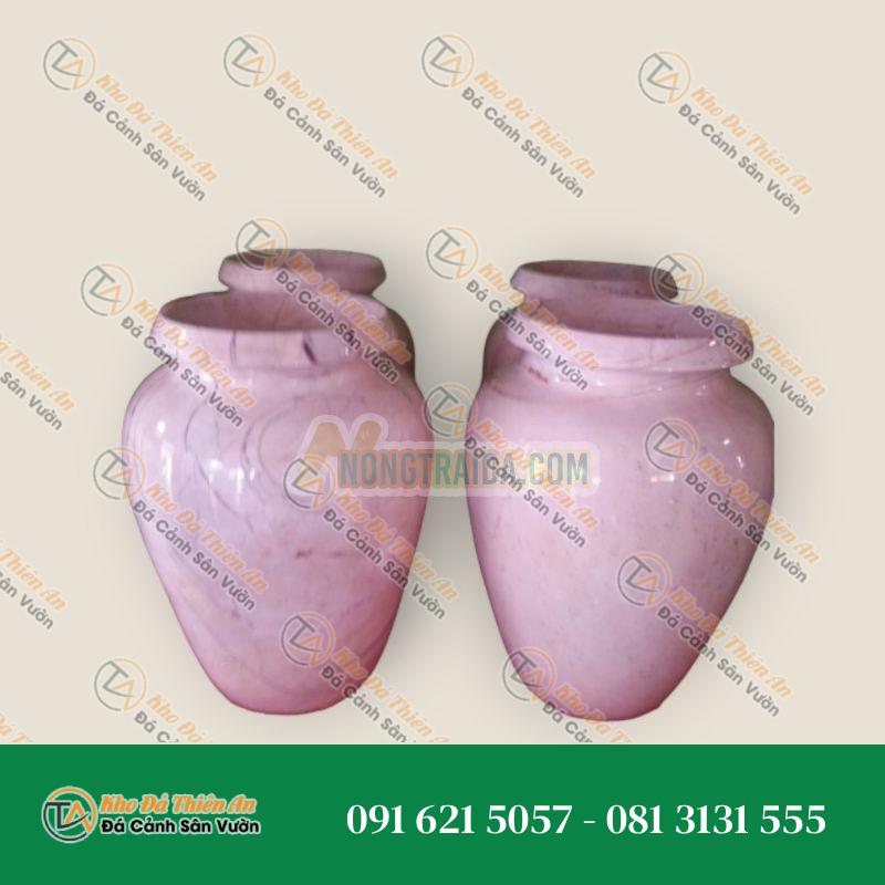 Chum đựng nước đá cẩm thạch màu trắng, kích thước cao 30cm, rộng 15cm, 1 đôi