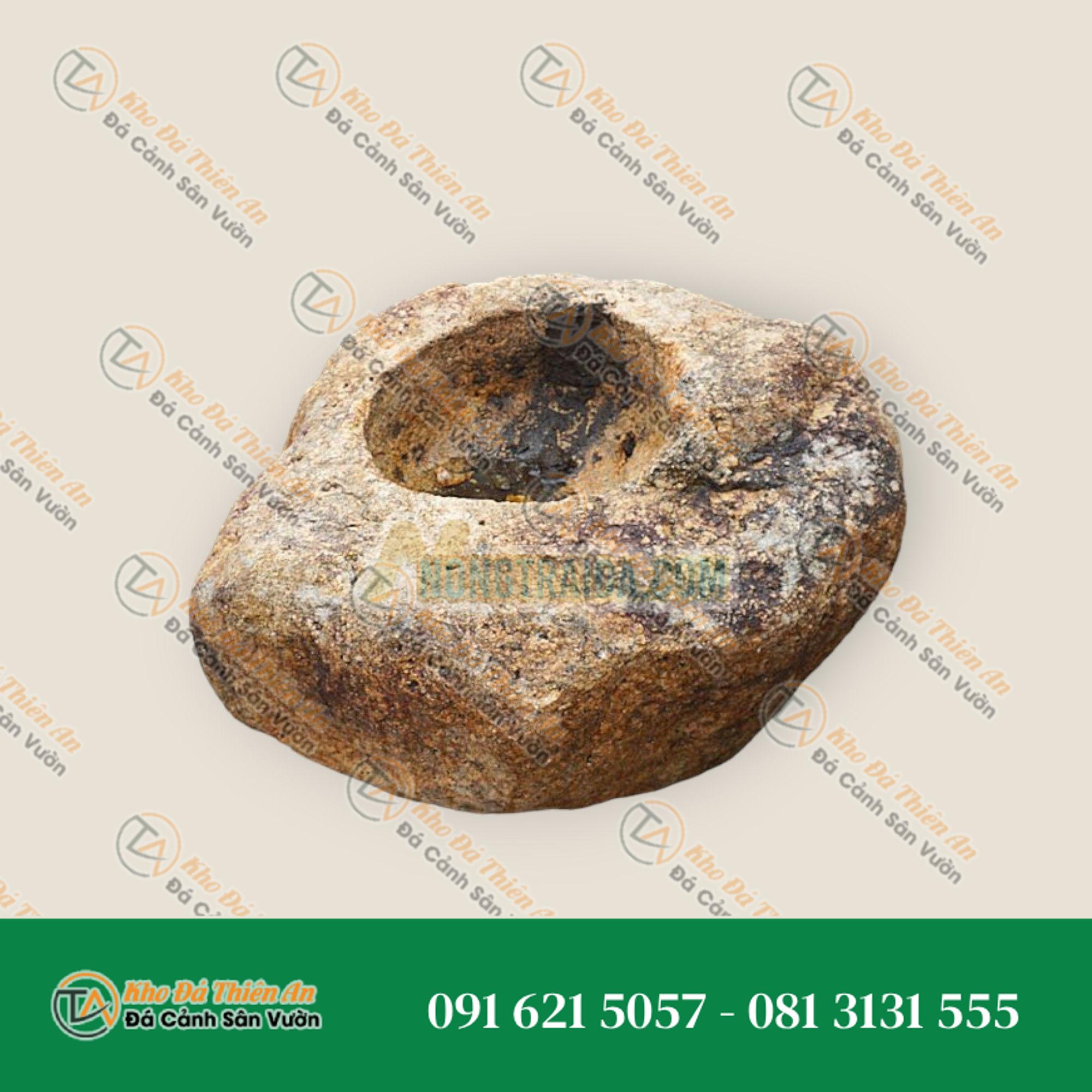 Chum nước tiểu cảnh kiểu Nhật (Hirukawa Shizen-seki Chozubachi) 48cm