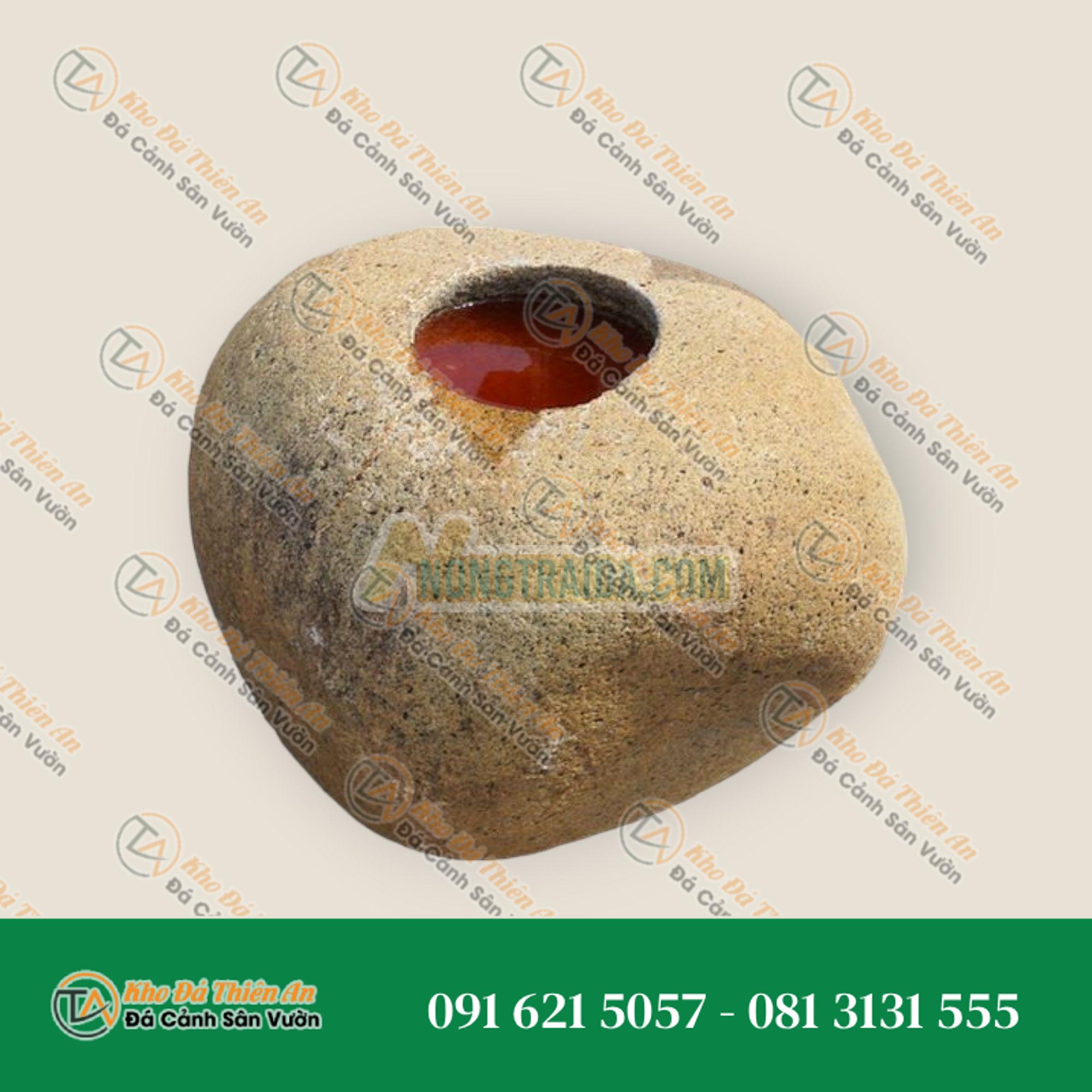Chum nước tiểu cảnh kiểu Nhật (Hirukawa Shizen-seki Chozubachi) 44cm