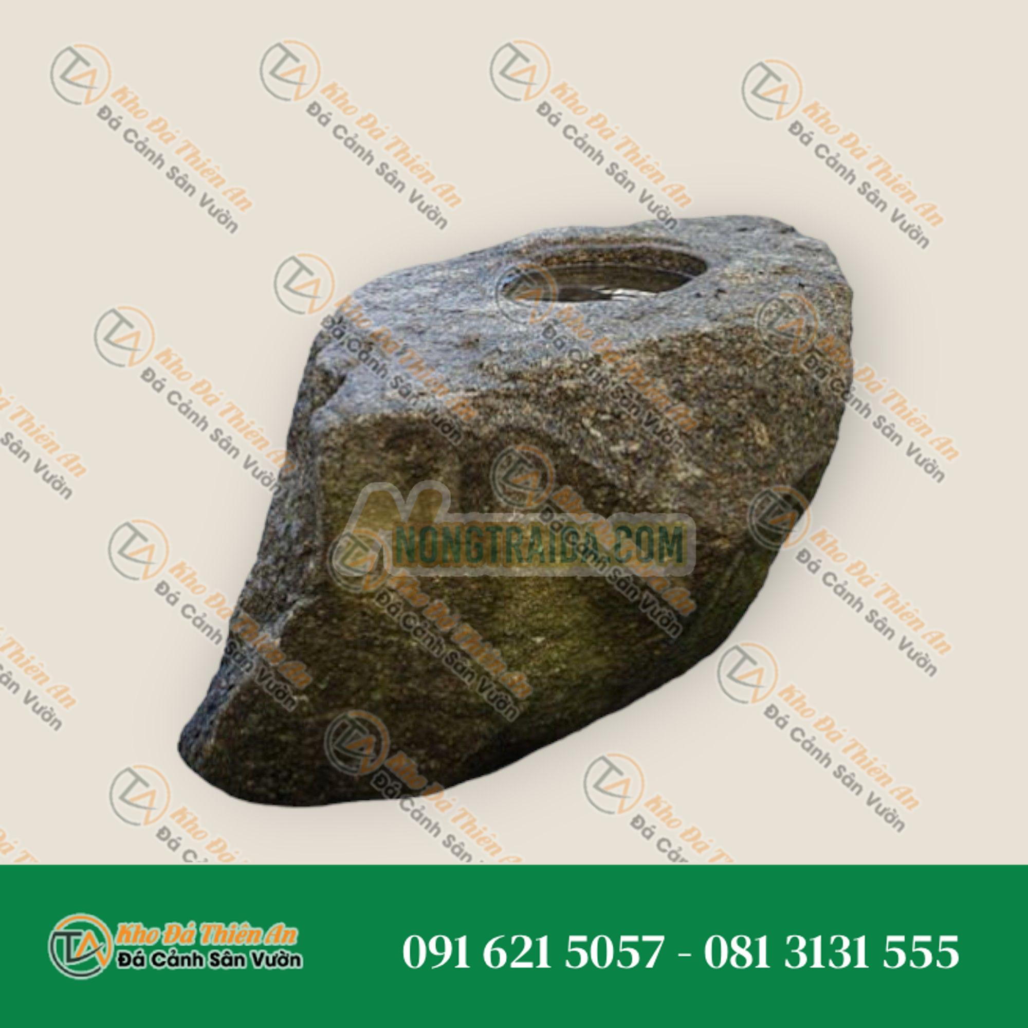 Chum nước tiểu cảnh kiểu Nhật (Hirukawa Shizen-seki Chozubachi) 49cm