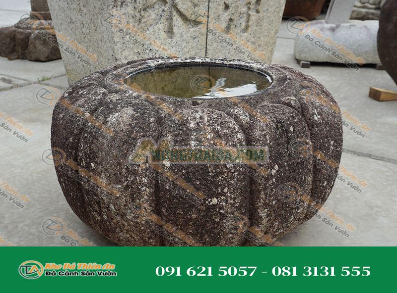 Chum nước tiểu cảnh kiểu Nhật (Kiku Chozubachi) 50cm