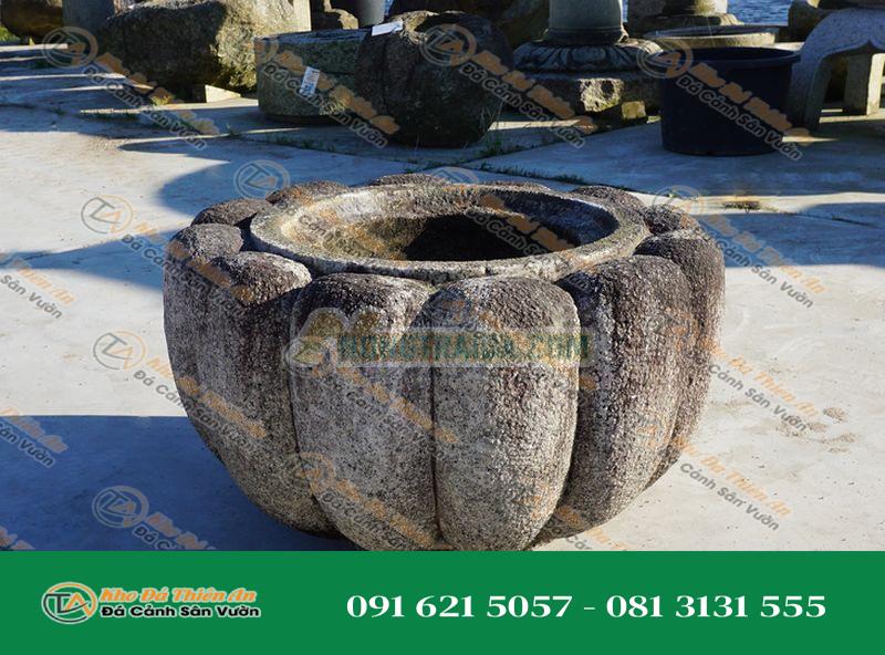 Chum nước tiểu cảnh kiểu Nhật (Kiku Chozubachi) 43cm