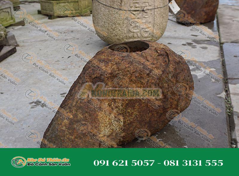 Chum nước tiểu cảnh kiểu Nhật Bản (Kurama Shizen-seki Chozubachi) 35x30cm