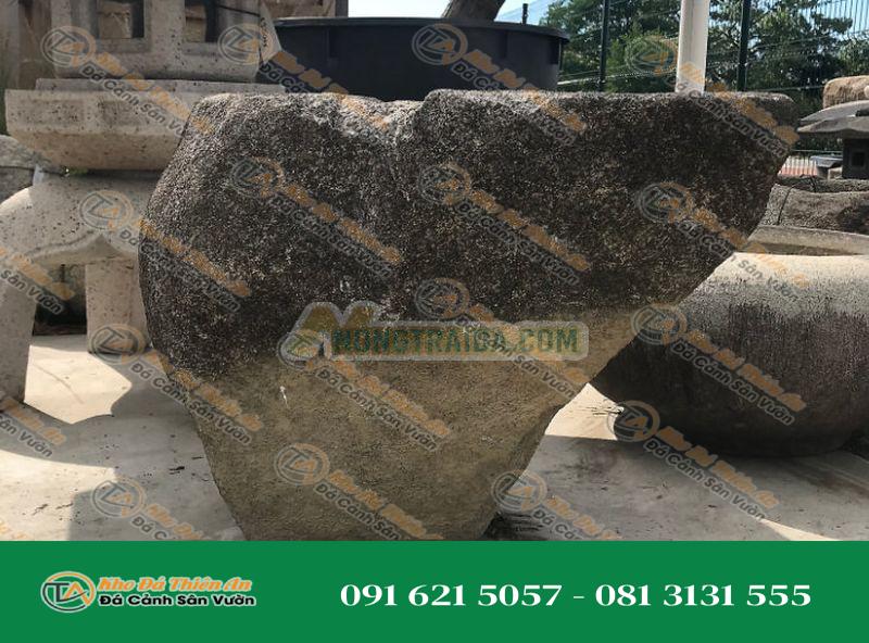Chum nước tiểu cảnh Kuroboku Shizen-seki Chozubachi, kiểu Nhật