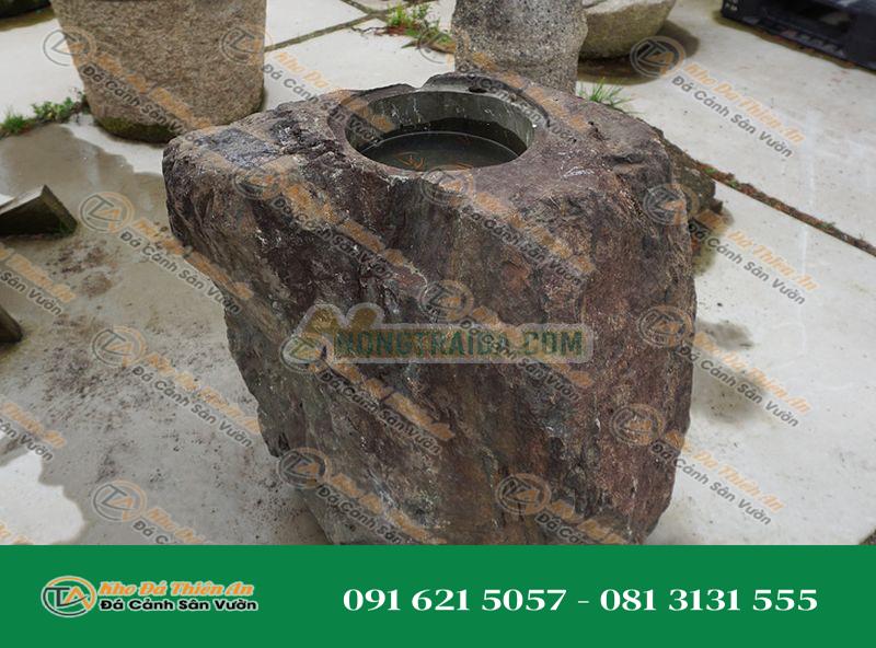 Chum nước tiểu cảnh Murasaki Kibune Shizen-seki Chozubachi, kiểu Nhật