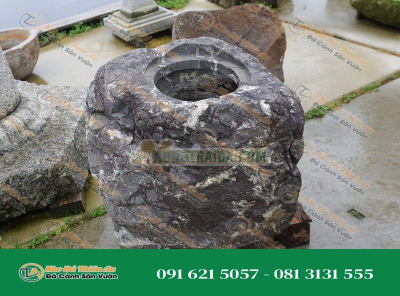 Chum nước tiểu cảnh Murasaki Kibune Shizen-seki Chozubachi, kiểu Nhật