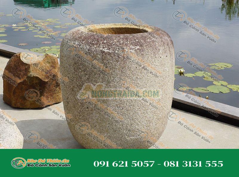 Chum nước tiểu cảnh kiểu Nhật Bản (Natsume Chozubachi) 34x25cm