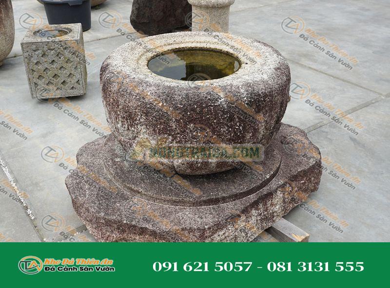 Chum nước tiểu cảnh kiểu Nhật Bản (Tsukubai) 4x24cm