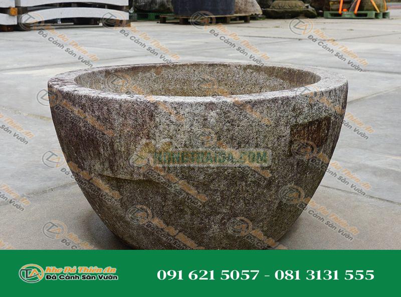 Chum nước tiểu cảnh kiểu Nhật Bản (Tsukubai) 44x20cm