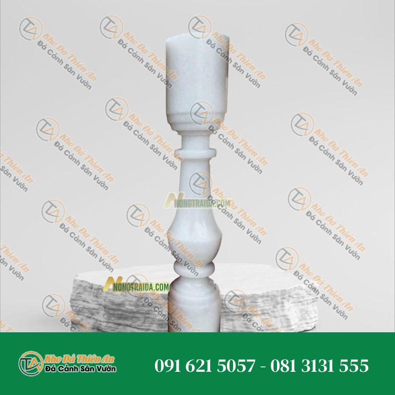 Con tiện đá trắng muối tự nhiên Nghệ An 12x12x51cm
