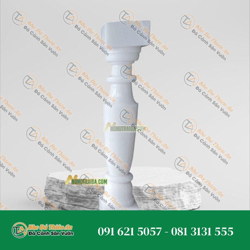 Con tiện đá trắng muối tự nhiên Yên Bái 10.5×10.5x62cm