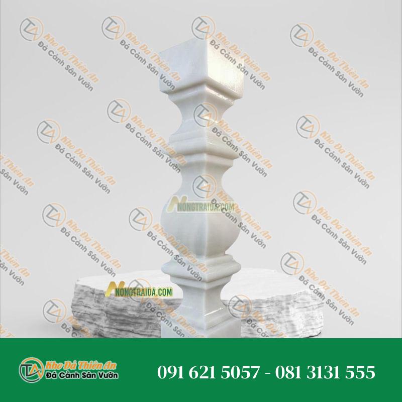 Con tiện đá trắng sữa 11x11x55cm