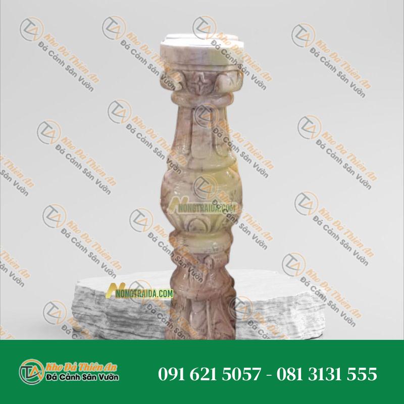 Con tiện đá tự nhiên vàng cà rốt 10.5×10.5x62cm