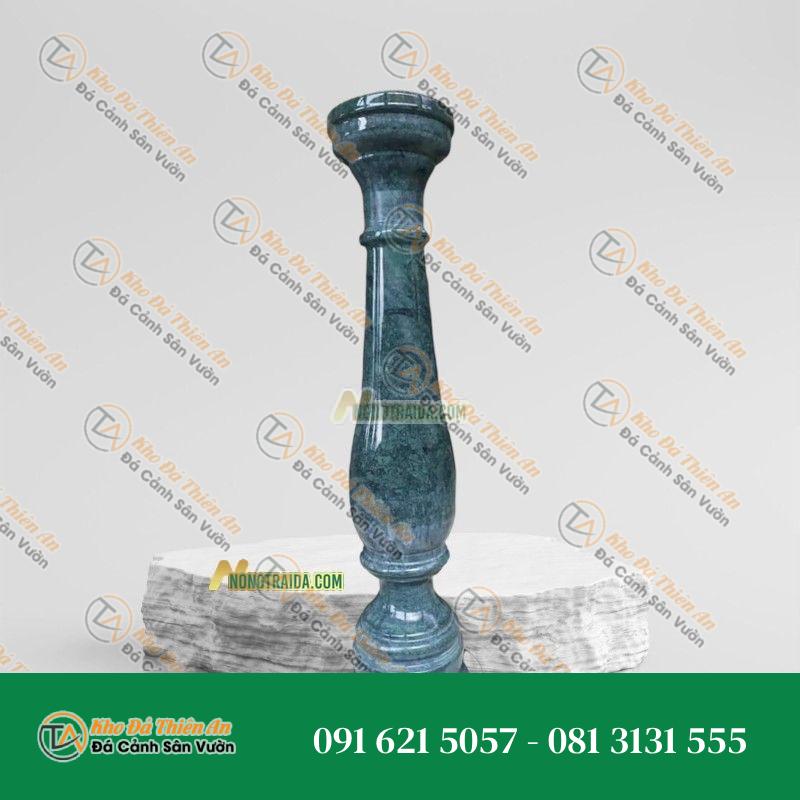 Con tiện đá tự nhiên xanh rêu 10x10x45cm