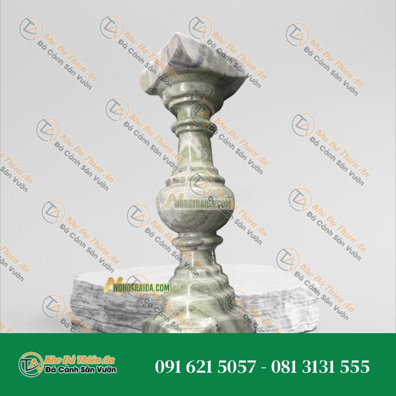 Con tiện đá xanh ngọc Secpentine 10x10x45cm