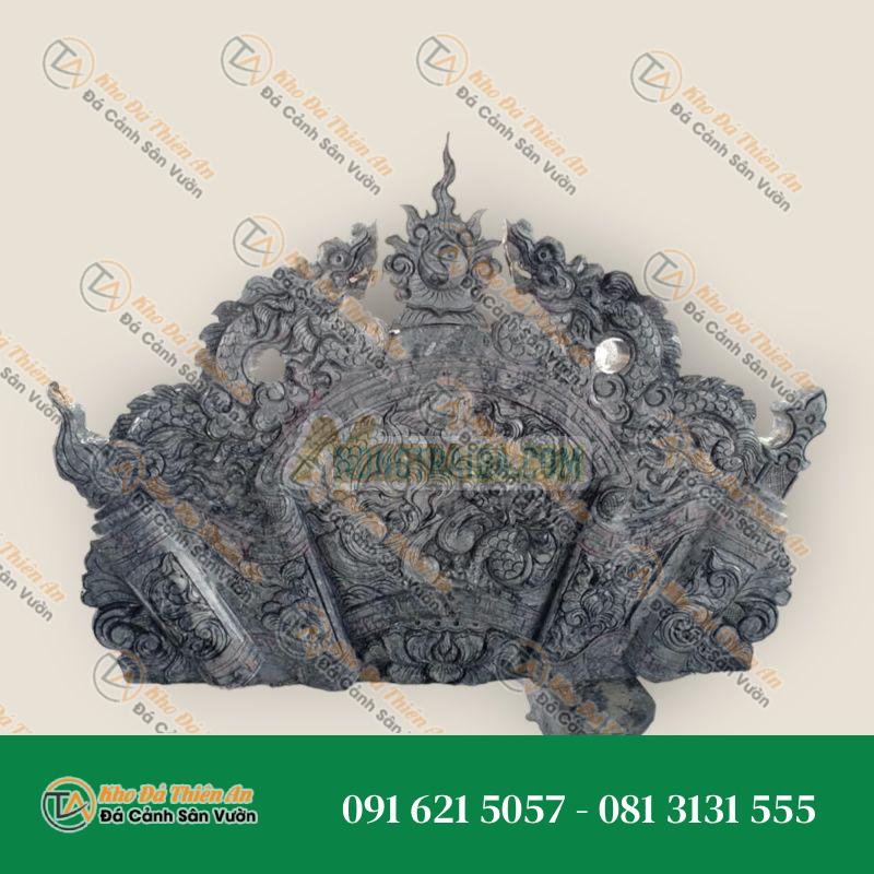 Cuốn thư đá cẩm thạch xám 120x90cm
