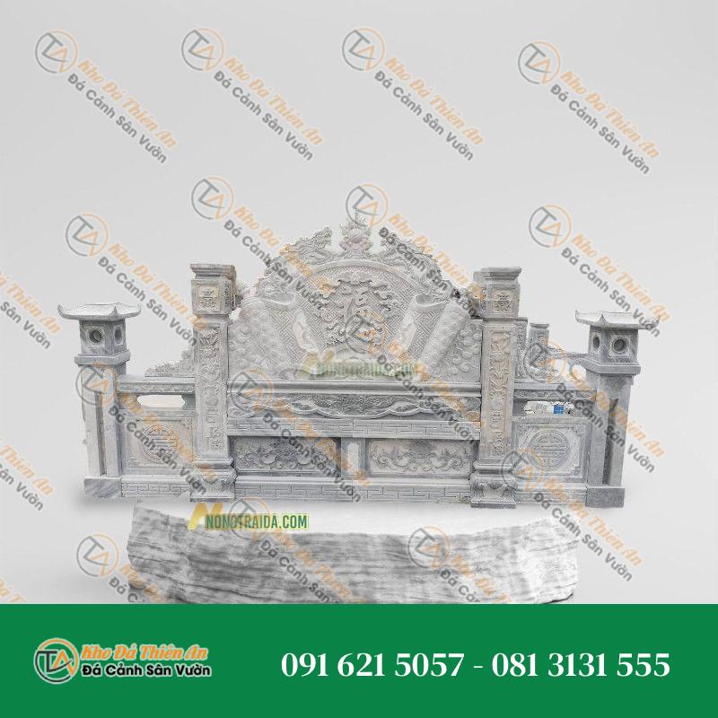 Cuốn Thư Đá Lăng Mộ Đen Hoà Bình 192x199cm
