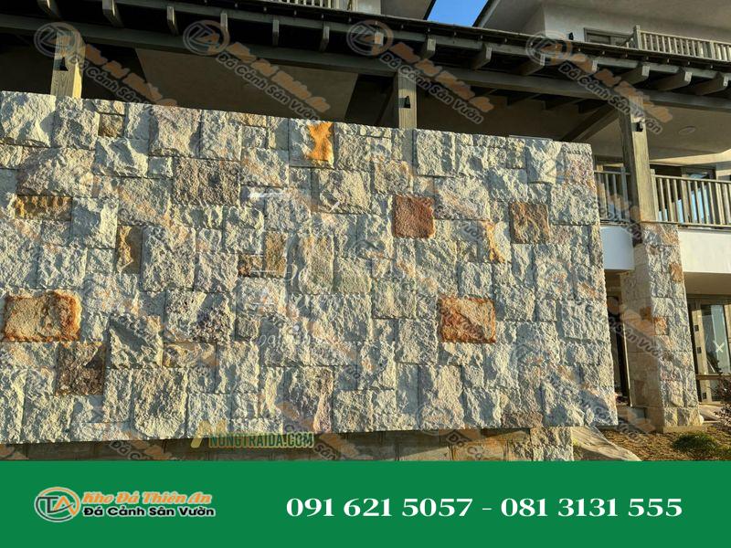 Đá chẻ granite ốp tường rào