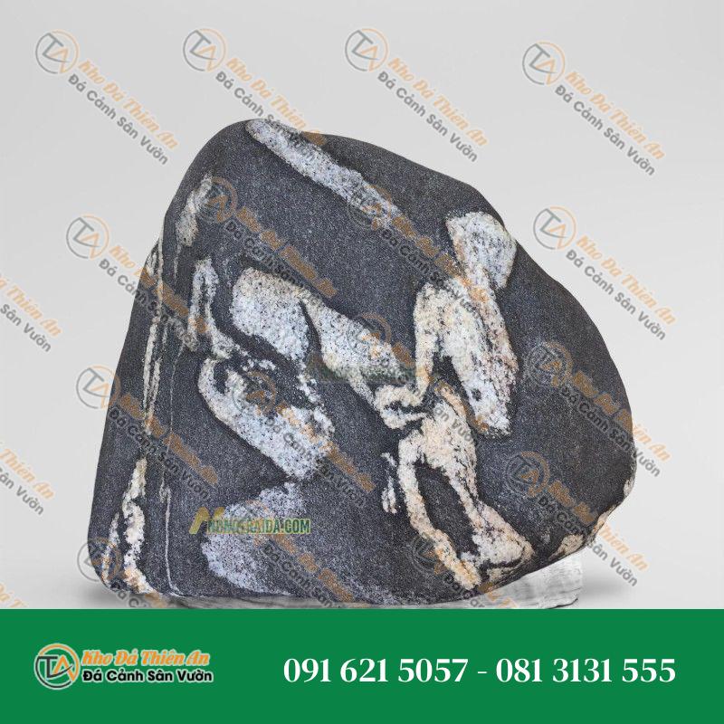 Đá cuội vân mây bo bể cá Koi 21x26cm