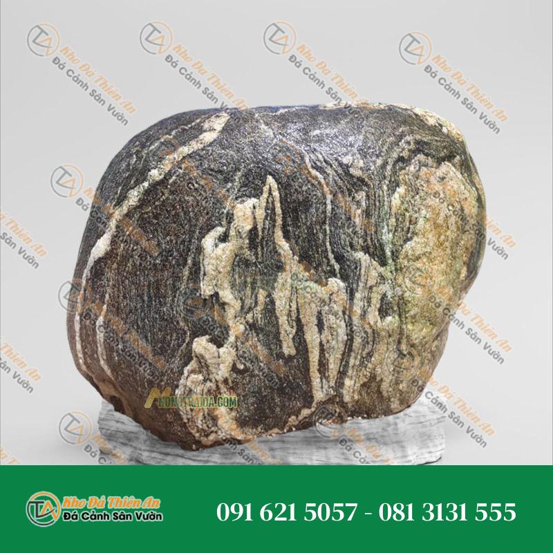 Đá cuội vân mây bo bể cá Koi 23x27cm