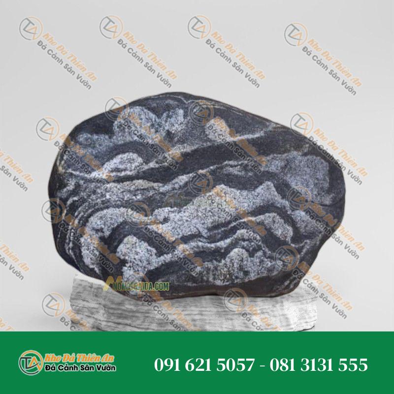 Đá cuội vân mây bo bể cá Koi 25x22cm