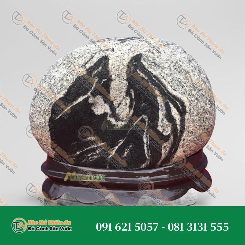 Đá cuội vân mây bo bể cá Koi 28x27cm