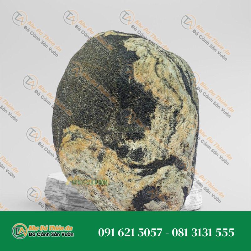 Đá cuội vân mây bo hồ cá 19x23cm