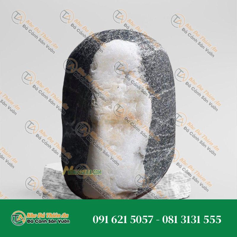Đá cuội vân mây bo hồ cá 20x20cm