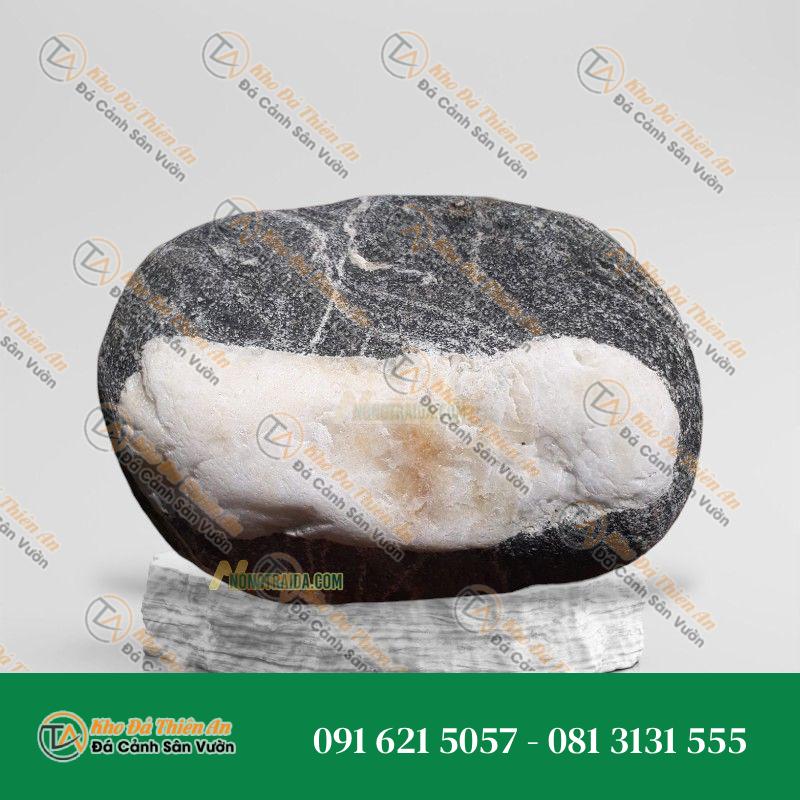Đá cuội vân mây bo hồ cá Koi 21x25cm