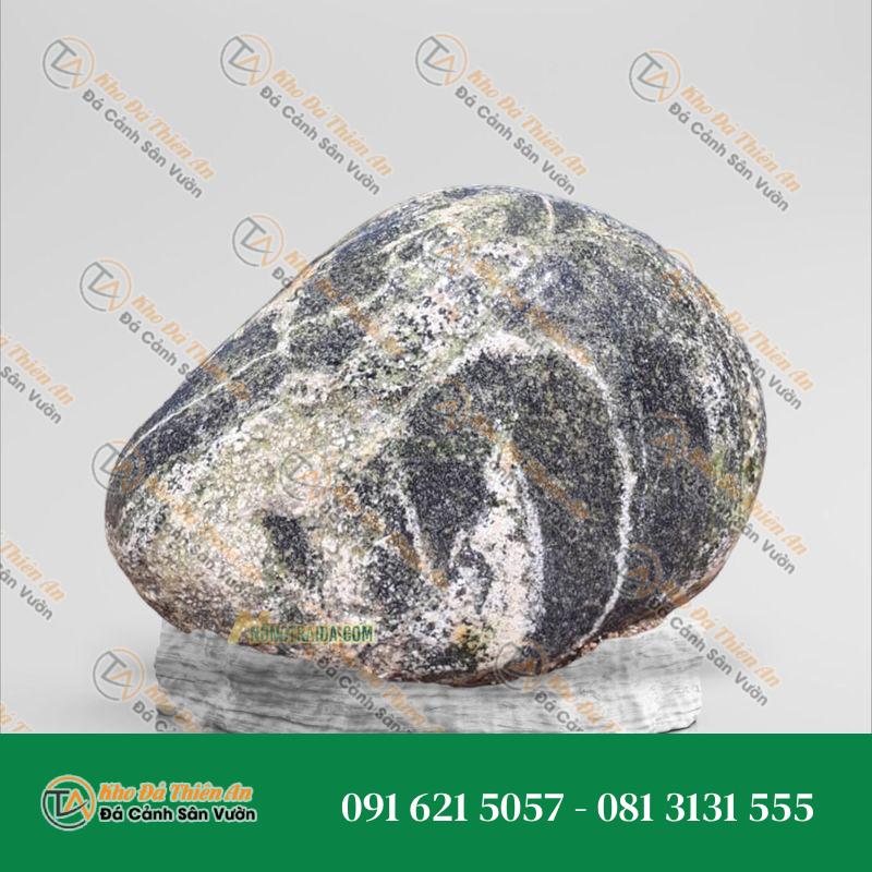 Đá cuội vân mây bo hồ cá Koi 24x18cm
